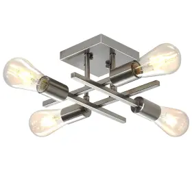 Yocl061 Youroke 4-light Semi Flush Mount Ceiling Light Modern 4 Light-1 Pack Silver