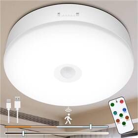 Yurnero 768619901919 Rechargeable Motion Sensor Light-7.4 Inch Cold White And Warm