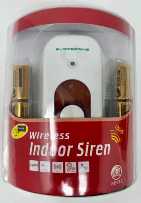 Se812 Z Wave Wireless Indoor Siren Nwt