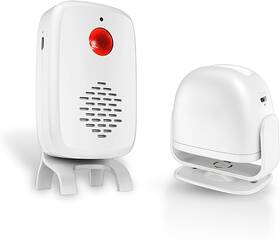 Zanbayki Jyh61-20250812 Motion Sensor Doorbell Kit - Commercial Entry Alert And Caregiver Reminder Wirele