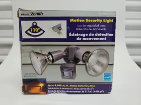 Sl-5408-gr-a Zenith Heath Motion Activated Twin Flood Security Light Gray