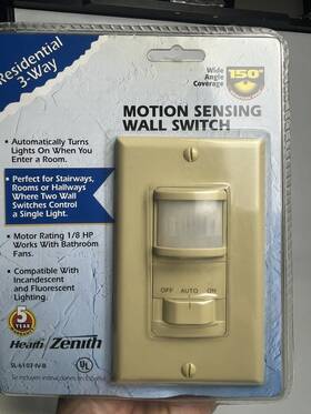 Zenith Sl-6107-iv-b Heath Motion Lighting Control 150 Degree Energy Saver New