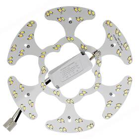 Zhairdalstar Mh-2400 24w Led Flush Mount Ceiling Fan Ring Light Kit 3 Cct