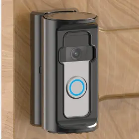 Zhandeyua 760701619412 Anti-theft Video Doorbell Mount Adjustable 360 Degree 3 X 3.47 6.1 Black