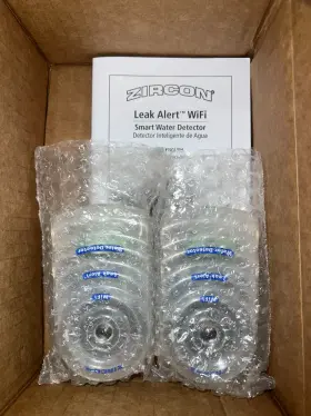 72336 Zircon Leak Alert Wi-fi Water Detector Clear 2 Pack