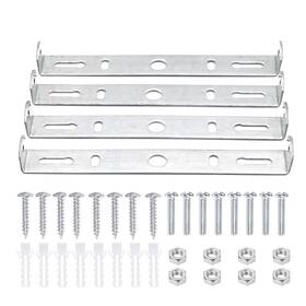 Zowzea Sample Sku 93048 4 Packs Universal Light Fixture Mounting Bracket 150x19.5mm Silver