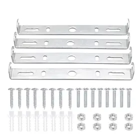 93048 Zowzea Sample Sku 4 Packs Universal Light Fixture Mounting Bracket 150x19.5mm Silver