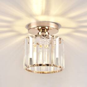 Ztuoyong 738633352943 Semi Flush Mount Ceiling Light Crystal Gold