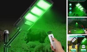 Zuomeng Hy-008 Hog Lights For Night Hunting Solar Green Light Motion Activated