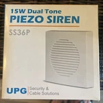Alarm Siren- Piezo, Upg Security & Cable Solutions SS36P 15W Dual Tone New. Price: $10.00.
