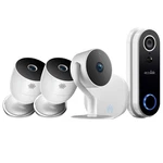 ECO4LIFE Indoor & Outdoor Security Ip Camera Bundle W/ Video Doorbell New. Price: $229.99.