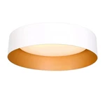 Bargeni Led Ceiling Light Fixture -12.5" Flush Mount White With Gold Accents Open. Price: $99.95.