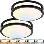 2-PACK 10INCH 30W Led Flush Mount Ceiling Light Fixtures Black, Ultra Bright ... New. Price: $42.55.