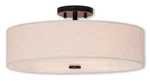 Livex Lighting 52136 Meridian 4 18"W Single Semi-flush Bronze New. Price: $235.96.