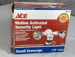 Ace Motion Activated Security Light Small Coverage 3038338 Weatherproof White Ob Open. Price: $21.99.