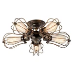 Vintage Ceiling Light Industrial Semi-flush Mount Metal Fixture... New. Price: $109.62.