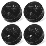Geevon 4 Pack Water Leak Detectors, 100DB Sensor Alarms Flood Black New. Price: $36.09.