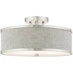 Livex Lighting 60423-91 Park Ridge Semi-flush Mount Brushed Nickel New. Price: $219.96.