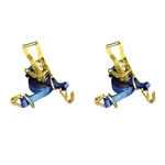 In. X 16 Ft. Ratchet Tie-down Strap With 3000 Lbs. D-ring Hook (2-PACK) New. Price: $18.97.