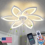 Ruibutrade Flower Modern Profile Ceiling Fan With Light & Remote, 6-SPEED, New. Price: $159.98.