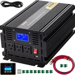 Vevor Modified Sine Wave Converter 2500W 5000WDC 12V To Ac 120V W/lcd. Price: $111.90.