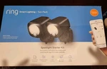 Ring 2-PACK Motion Activated Battery-powered + Smart Lighting Bridge Black Open. Price: $54.88.