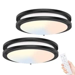 Hepside 2PACK Flush Mount Led Ceiling Light With Remote, Dimmable& 3000K-6500... New. Price: $58.17.