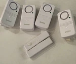 5 Pcs Defiant Wireless Home Security Door/window Alarm Used. Price: $28.00.