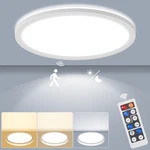 Lezoe 18W Motion Sensor Led Ceiling Light Wired, 1800LM 8.7INCH 2700K/4000K/6500 New. Price: $37.69.