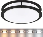 Black Flush Mount Ceiling Light, 13 Inch Led - Pack, New. Price: $52.88.