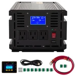 2500W Modified Sine Wave Power Inverter, 12V Dc To 120V Ac With Lcd Display. Price: $92.65.