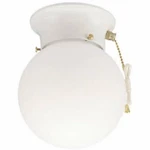 Westinghouse 6668000 One-light Indoor Flush-mount Ceiling Fixture W/ Pull Chain New. Price: $30.48.