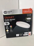 12" Hubspace Smart Cct Rgb Selectable Led Flush Mount Light Matte White New. Price: $31.16.