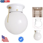 Millbridge Globe 6 Inch Diameter Indoor Ceiling Light Fixture With Pull Chain... New. Price: $40.79.