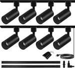 Black GU10 Led Lighting Kit With 8 Spotlights And 2 Tracks New. Price: $131.99.