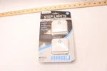 (2-PK) Sensor Brite Peel & Stick Wireless Motion-activated Led Step Lights Open. Price: $6.99.