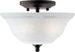 Lighting 6622300 Wensley Two-light Interior Semi-flush Ceiling Fixture, Oil Rubb New. Price: $74.99.