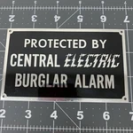 New Metal Alarm Security Sign Central Electric Burglar Home Business. Price: $6.99.