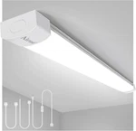 4FT Led Shop Light Fixture With On/off Switch - Linkable Ceiling 5000K New. Price: $62.99.