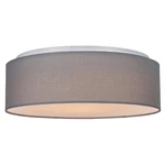 Navaris Flush Mount Ceiling Light - 15.75" Diameter Drum Lamp Gray New. Price: $23.94.