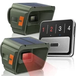 Chtoocy Solar Driveway Alarm Wireless Outdoor 1/2 Mile Range - Green New. Price: $71.23.
