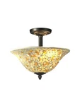 8565/3LTF-P14 -dale Tiffany Mosaic Blake Jeweled Semi-flush Mount Fixture Open. Price: $79.99.