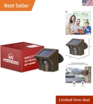Expandable 1/2 Mile Solar Motion Sensor - Ideal Security For Homes & Garages New. Price: $58.39.