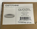 Nib Quoizel Lighting OST1708W Outskirt 7.5" 12W Led Flush Mount Fresco (new). Price: $63.99.
