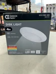 New In Open Box Commercial Electric 4" Led Disk Lights, 5 Cct, Round, White. Price: $10.40.