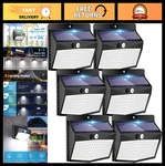 6 Pack Solar Motion Sensor - Waterproof Outdoor Security Wall Lights, 3 New. Price: $39.99.