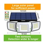 Pack - Intelamp Solar Flood Lights Outdoor Waterproof, 6000MAH 1200LM New. Price: $80.75.