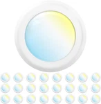 Sunco 24 Pack 5/6" Led Disk Lights, Dimmable, 850 Lm, Color Temps, Etl New. Price: $158.99.