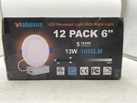 Volisun 12 Pack 6 Inch Recessed Lighting, 5CCT Led With Juncti... Open. Price: $51.00.