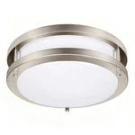 Drosbey Dimmable Led Ceiling Light Fixture, Flush Mount 36W, Brush Nickel New. Price: $31.55.